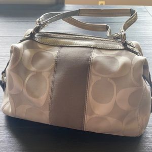 COACH silver shoulder bag